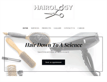 Tablet Screenshot of hairologysalon.net